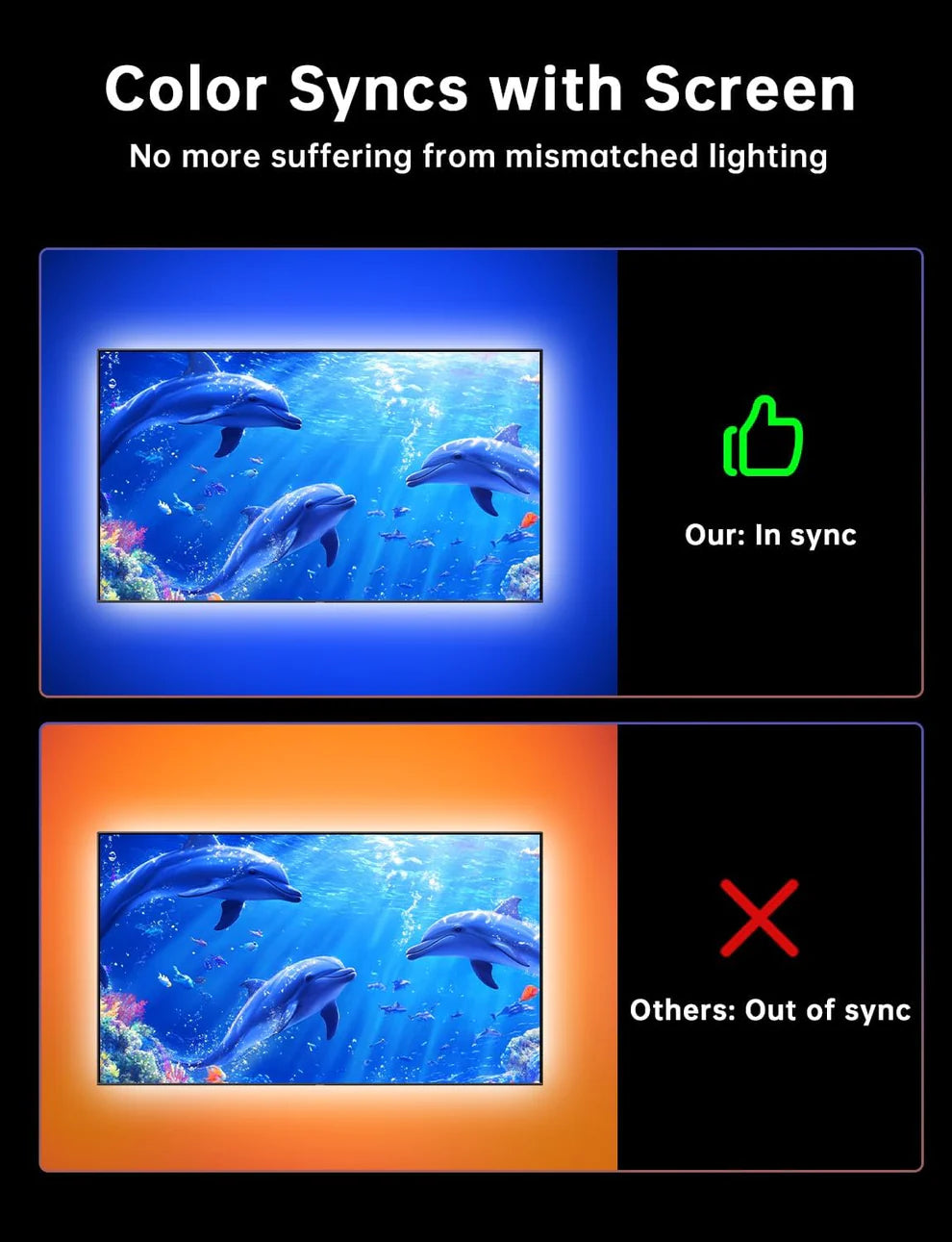 GlowSync™ TV LED Backlight