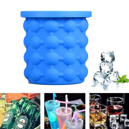 Silicone Ice Cube Maker Bucket