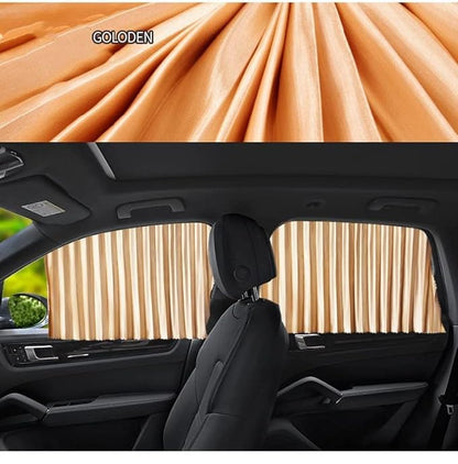 Car Curtain Slat Folding Window Sunshade ( Pack of 4 )